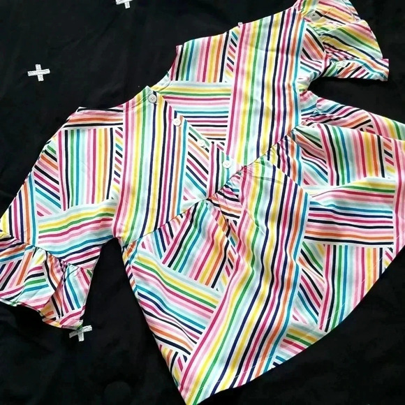 Crazy 8 Geometrical Striped Girl's Shirt - Picture 4 of 5